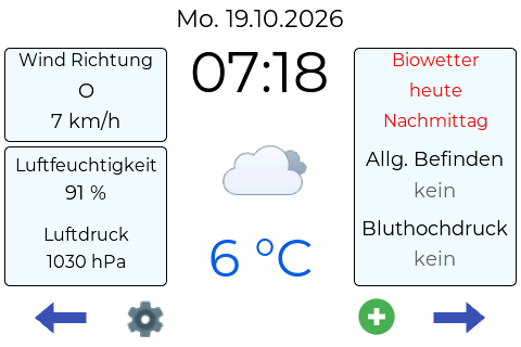 Main screen